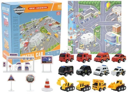🎁🚜 Calendario de Adviento Vehículos de Construcción – 24 Sorpresas Diarias, Grúas y Excavadoras para una Navidad Divertida 🎄👷