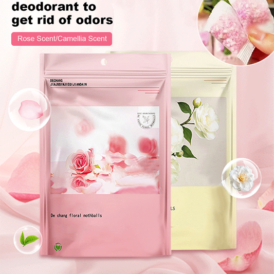 Bolas de alcanfor con aroma floral