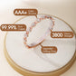 Pulsera Magnética de Cobre para Mujer con Corazones Brillantes