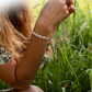 Pulsera Magnética de Cobre para Mujer con Corazones Brillantes