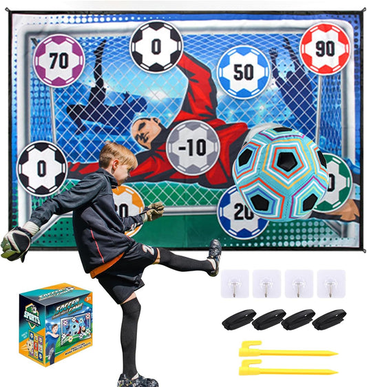 ⚽ ¡50 % DE DESCUENTO AHORA! 🥅 Juego de fútbol para niños: incluye portería y bomba, para jugar al aire libre y desarrollar habilidades 🎯✨