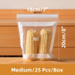 🛍️✨ Bolsas Transparentes para Alimentos – Doble Sellado Reforzado, Antifugas y Perfectas para Cocina, Viajes y Congelador 🧊🥩