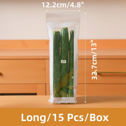 🛍️✨ Bolsas Transparentes para Alimentos – Doble Sellado Reforzado, Antifugas y Perfectas para Cocina, Viajes y Congelador 🧊🥩