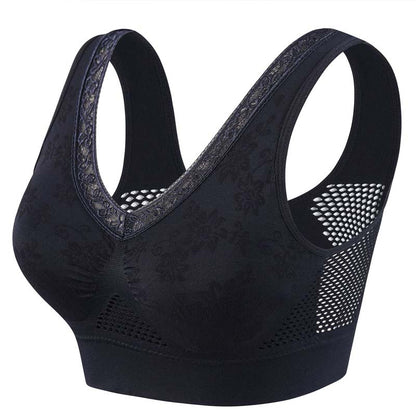 🌸✨ Sujetador Sin Aros de Encaje – Gran Sujeción, Cómodo y Ultra Femenino para Todo el Día 💖👙