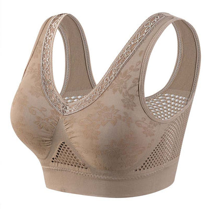 🌸✨ Sujetador Sin Aros de Encaje – Gran Sujeción, Cómodo y Ultra Femenino para Todo el Día 💖👙