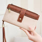 Cartera de cuero con bloqueo RFID para mujer