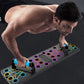 💪🌈 Tabla de Flexiones Plegable Multifunción – Entrena Pecho, Espalda y Hombros con Código de Colores, Marca Músculo en Casa 🏠🔥