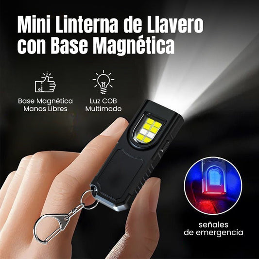 🔦🧲 Mini Linterna Llavero Magnética – Se Adhiere a Cualquier Metal, Manos Libres y Luz Potente en tu Bolsillo 🗝️✨