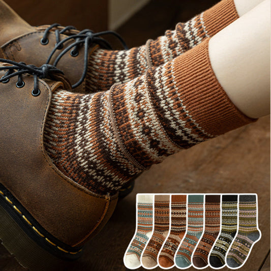 Calcetines de estilo étnico retro