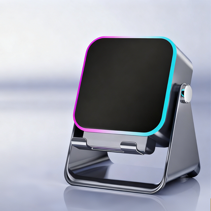 💎 ¡50% DE DESCUENTO! Soporte 5 en 1 con Altavoz Inalámbrico 💎 Audio por Inducción, Soporte para Teléfono y Luz Ambiental