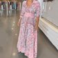🌸 Vestido Largo Elegante con Cordón Floral para Mujer – Estilo Sofisticado y Confortable para Cualquier Ocasión ✨👗