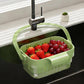 🥦¡50% DE DESCUENTO!🍅Cesta Escurridora Plegable para Fregadero con Colgador para Grifo