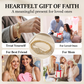 🌼 ¡OFERTA POR TIEMPO LIMITADO 54% DE DESCUENTO! ✨ Pulsera Elegante de Flor Hueca con la Virgen María – Diseño de Filigrana, Cobre Chapado en Oro 🕊️
