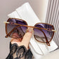 Gafas de sol polarizadas finas con montura grande y protección UV