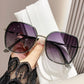 Gafas de sol polarizadas finas con montura grande y protección UV