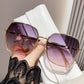 Gafas de sol polarizadas finas con montura grande y protección UV
