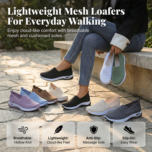 👟 Pantuflas de malla transpirable para mujer