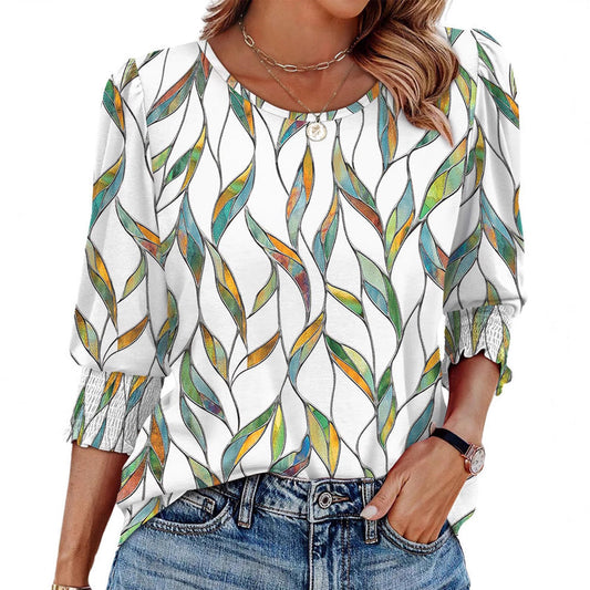 ⏳Oferta por tiempo limitado⏰Blusas casuales de manga tres cuartos para mujer
