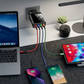 🔌⚡ Adaptador USB 4 en 1 Universal – Múltiples Salidas, Carga Rápida Simultánea para Celulares, Tablets y Audífonos 📱✅