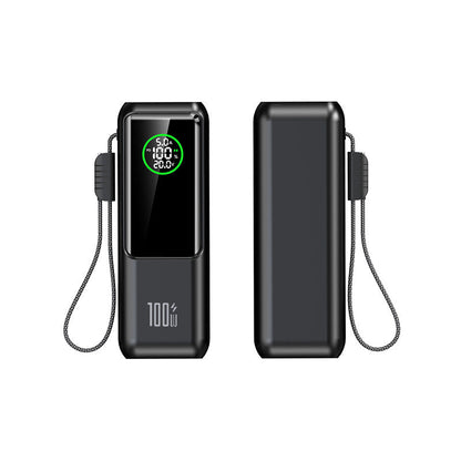 🔋Powerbank Portátil con Cable Integrado Carga Rápida Compacto Viajes✨
