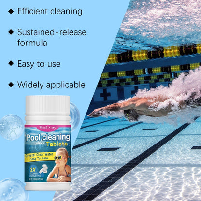 🏊‍♂️💎 Pastillas Limpiadoras para Piscina – Agua Cristalina al Instante, Sin Frotar y Cero Algas 🌊✨