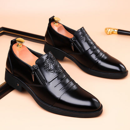 Zapatos de tobillo sin cordones estilo retro para hombre
