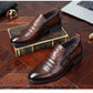 Zapatos de tobillo sin cordones estilo retro para hombre