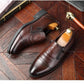 Zapatos de tobillo sin cordones estilo retro para hombre