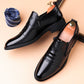 Zapatos de tobillo sin cordones estilo retro para hombre
