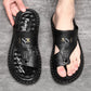 👣 ¡OFERTA POR TIEMPO LIMITADO 50% DE DESCUENTO! 🩴 Sandalias de Cuero para Hombre en Tallas Grandes – Soporte de Arco, Antideslizantes, Transpirables y Cómodas para Exteriores ✨