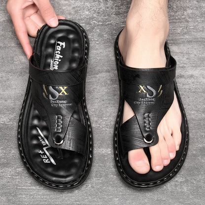 👣 ¡OFERTA POR TIEMPO LIMITADO 50% DE DESCUENTO! 🩴 Sandalias de Cuero para Hombre en Tallas Grandes – Soporte de Arco, Antideslizantes, Transpirables y Cómodas para Exteriores ✨