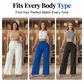 👖✨ Pantalón Pierna Ancha Mujer – Color Sólido, Caída Fluida y Look Minimalista de Alta Gama 🌿💫