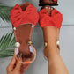 Sandalias Elegantes con Perlas y Correa al Tobillo para Mujer
