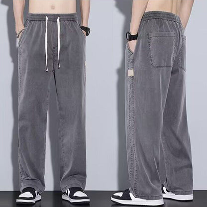 💯 ¡NUEVO! Jeans casuales rectos de seda helada para hombre