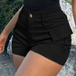 🩳🔥 ¡50% DE DESCUENTO! Pantalones Cortos Cargo de Cintura Alta para Mujer con Bolsillos – Cómodos, Holgados y con Estilo Urbano 👖🎒