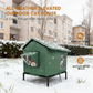 ⏳Oferta por tiempo limitado⏰Casita elevada para gatos de exterior, resistente a la intemperie: impermeable, aislada y plegable 🌧️