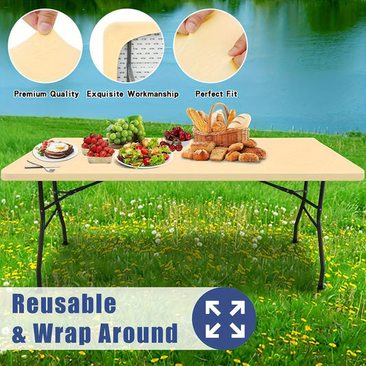 🍽️✨ Mantel Ajustable de Spandex – Se Adapta a Mesas Rectangulares o Cuadradas, Sin Arrugas y Look Elegante al Instante 🏠💫