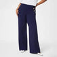 🔥Gran oferta🔥Pantalones de pierna ancha y cintura alta, elásticos, de talla grande, para mujer