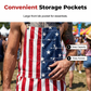 👖 50% OFF NOW! 💪 American Flag Overalls Shorts – Unisex Denim, Adjustable Straps & Patriotic Design – Perfect for Holidays 🎆