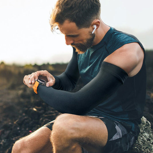 🧤 ¡50% DE DESCUENTO! ☀️ Mangas de Compresión Deportivas Refrescantes con Protección UV – Frescas, Protectoras y Perfectas para Deportes al Aire Libre 🏃‍♂️