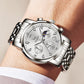 Reloj de cuarzo multifuncional para hombre