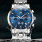 Reloj de cuarzo multifuncional para hombre