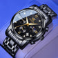 Reloj de cuarzo multifuncional para hombre