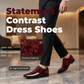 Zapatos de vestir llamativos en contrast