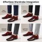 Zapatos de vestir llamativos en contrast