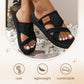 Sandalias de deslizamiento con banda cruzada elegantes para mujeres