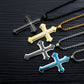 Collar Cruz del Padrenuestro para Hombre