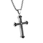 Collar Cruz del Padrenuestro para Hombre