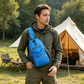 Bolso bandolera tipo sling para hombre, ideal para actividades al aire libre