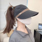 🧢 Sombrero de ala ancha para mujer ✅ Con abertura para la coleta y protección UV | Gorra de béisbol ligera para actividades al aire libre ☀️